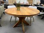 Magazijn leegverkoop ronde eettafel mangohout matrix SALE, Nieuw, Ophalen of Verzenden, Info@wkhome.nl, Argonweg 20 Amersfoort