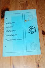 Vespa prijslijst onderdelen april 1978 en Hitachi bougies, Fietsen en Brommers, Handleidingen en Instructieboekjes, Ophalen of Verzenden