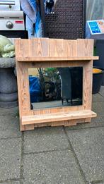 Spiegel/ gangspiegel steigerhout, Ophalen of Verzenden, Rechthoekig, Minder dan 100 cm