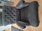 Mooi zwarte robuuste fauteuil, Huis en Inrichting, Fauteuils, Ophalen, Zo goed als nieuw, 75 tot 100 cm, 50 tot 75 cm