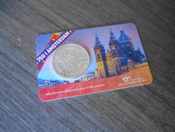 750 jaar Amsterdam Vijfje 2024 UNC-kwaliteit in coincard beschikbaar voor biedingen