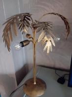 Tafellamp bladeren koperkleur., Ophalen, Zo goed als nieuw, Metaal, 50 tot 75 cm