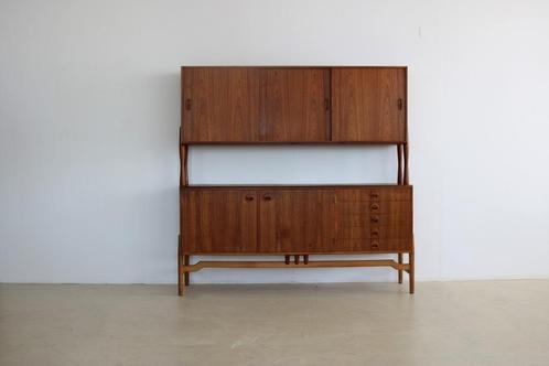 vintage highboard | wandmeubel | Ahlstrom Osakeyhtio, Huis en Inrichting, Kasten | Wandmeubels, Gebruikt, Met lade(s), Met deur(en)