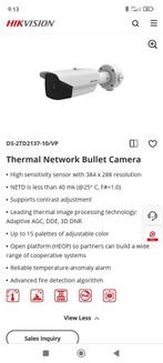 Hikvision thermol camera ds 2 td2137-10/vp, Ophalen of Verzenden, Nieuw