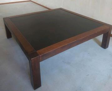 Leolux vintage, solide salon-/show tafel met keerbaar blad beschikbaar voor biedingen