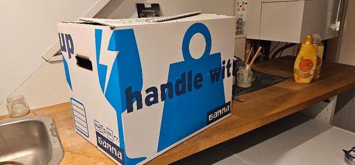 5x extra stevige verhuisdozen Gamma, Doe-het-zelf en Verbouw, Kratten en Dozen, Zo goed als nieuw, Doos, Minder dan 50 cm, 35 tot 50 cm