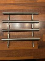 4 RVS kastgrepen 12,8 cm NIEUW, Minder dan 50 cm, Ophalen of Verzenden, Zo goed als nieuw, Minder dan 25 cm