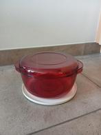 Tupperware microcook, microwave, magnetron kookschaal, Ophalen of Verzenden, Zo goed als nieuw, Rood, Schaal