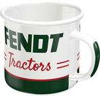Fendt Tractors logo Emaille mok reclame beker koffiebeker, Info@deconoord.nl, Gebruiksvoorwerp, Deco Noord, Nieuw