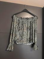 Off shoulder wijde top met print, Ophalen of Verzenden, Zo goed als nieuw, Maat 38/40 (M), Korte mouw