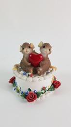 Charming Tails limited 84/151 Fitz & Floyd muizen beeld. 7A7, Ophalen of Verzenden, Gebruikt