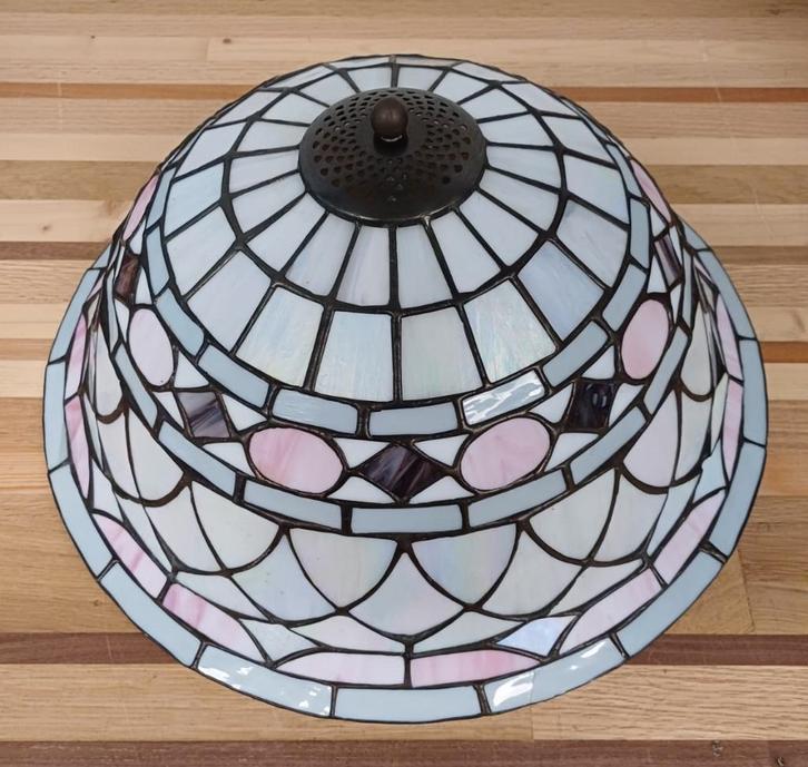 Glas in lood lamp - Tiffany stijl, Antiek en Kunst, Antiek | Lampen, Ophalen of Verzenden