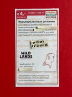Voordeelbon 35 WILDLANDS Adventure Zoo Emmen €4,00 korting, Drie personen of meer, Kortingskaart