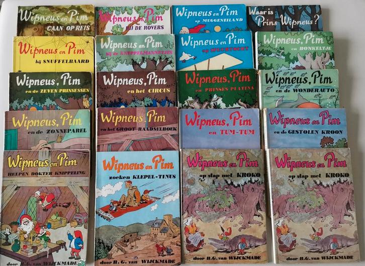 Wipneus en Pim Boekjes Jaren 60-70 - 20 stuks, Boeken, Kinderboeken | Jeugd | onder 10 jaar, Gelezen, Fictie algemeen, Ophalen of Verzenden