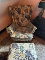 IKEA STRANDMON + VOETENBANKJE, Huis en Inrichting, Ophalen, Gebruikt, 50 tot 75 cm