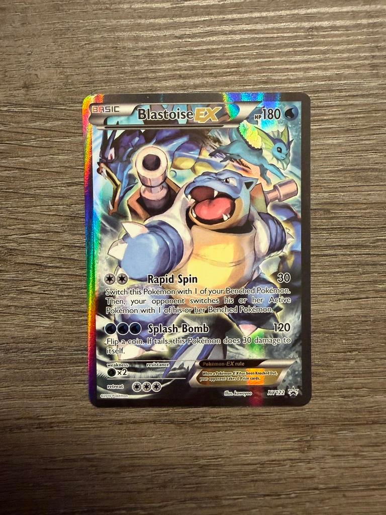 Blastoise EX XY122 - Black Star promo, Hobby en Vrije tijd, Verzamelkaartspellen | Pokémon, Ophalen of Verzenden, Zo goed als nieuw