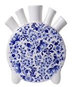 Nieuw, Heinen Delfts Blauw, Tulpenvaas Delfts, rond, Overige kleuren, Aardewerk of Porselein, Ophalen of Verzenden, Industrieweg 7, 3881LB Putten
