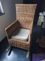 Rotan schommelstoel, Huis en Inrichting, Stoelen, Ophalen, Gebruikt, Eén