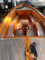 Overnaatse houtensloep 950 X 320 koper geklonken, Watersport en Boten, Sloepen, Ophalen, Staal, Binnenboordmotor, 6 meter of meer