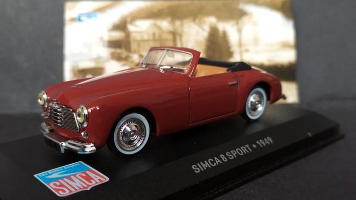 Simca 8 Sport 1:43 Altaya ixo Pol, Hobby en Vrije tijd, Modelauto's | 1:43, Nieuw, Auto, Overige merken, Verzenden