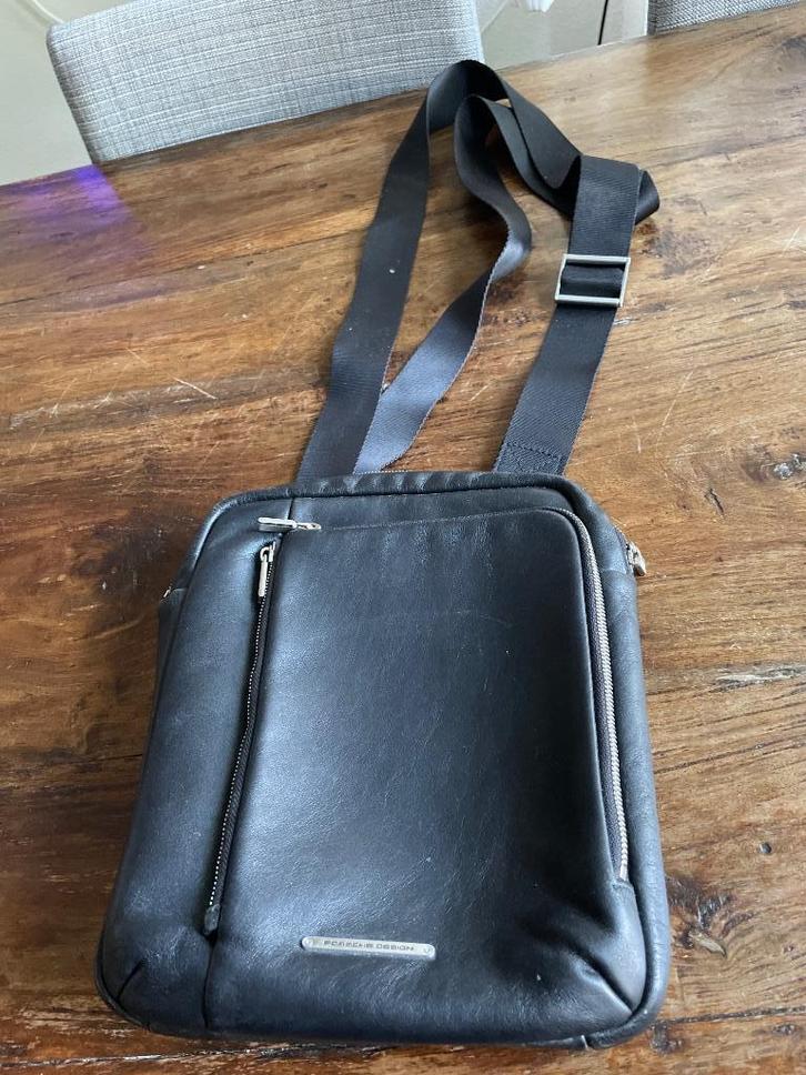 Schoudertas, zwart, Porsche Design, Sieraden, Tassen en Uiterlijk, Tassen | Schoudertassen, Zo goed als nieuw, Overige merken
