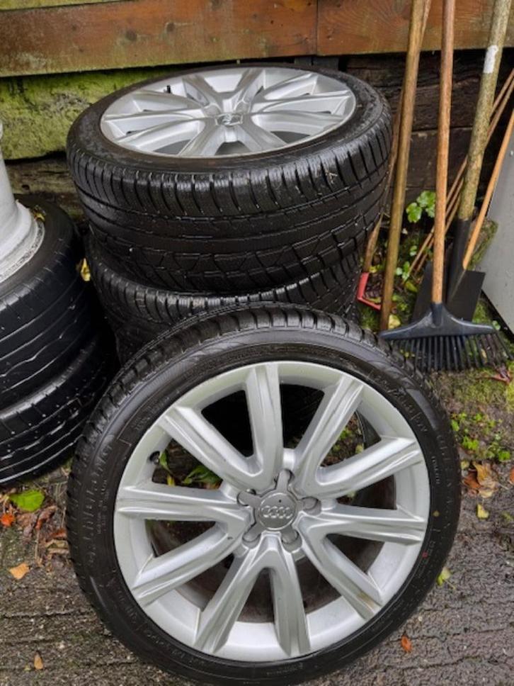 Audi velgen met winterbanden 245/40 R18, Auto-onderdelen, Banden en Velgen, Banden en Velgen, Winterbanden, 18 inch, 245 mm, Personenwagen