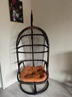 Schommelstoel / wiebelstoel / hangende ei met zware poot, Ophalen, Zwart, Zo goed als nieuw, Eén