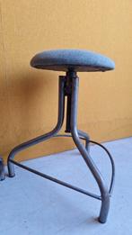 Set vintage krukken, hoogte verstelbaar, nieuwe stoffering, Gebruikt, Staal, Vintage, In hoogte verstelbaar