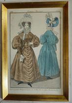 Zeldzaam origineel modeprentboek – "Costumes Parisiens" – 19, Antiek en Kunst, Ophalen