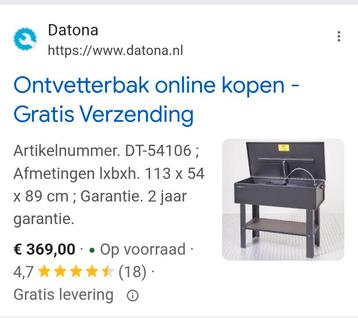 Datona Ontvetterbak 176L - Weinig Gebruikt beschikbaar voor biedingen