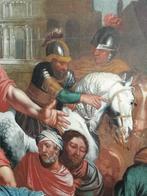 olie op paneel 17e altaar stuk Saint Cecillia, Ophalen of Verzenden