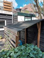 Ideaal voor 2 fietsen. Hardhouten fietsenschuurtje te koop., Ophalen, Zo goed als nieuw, Hout