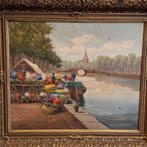 Schilderij in lijst A. Broekman, Antiek en Kunst, Kunst | Schilderijen | Klassiek, Ophalen