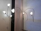 Staande lamp rvs, Huis en Inrichting, Lampen | Vloerlampen, Ophalen, Gebruikt, Metaal, 150 tot 200 cm