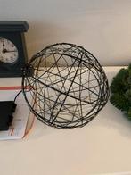 Decoratieve metalen bol met lichtjes, Ophalen, Gebruikt