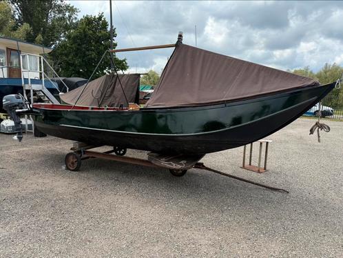Zalmschouw 7,20m met Yamaha 15pk 4-takt, Watersport en Boten, Platbodems, Gebruikt, 6 tot 9 meter, Staal, Benzine, Ophalen