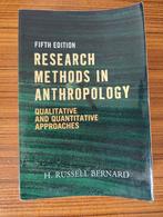 Research methods in anthropology - H. Russell Bernard, Ophalen of Verzenden, Zo goed als nieuw, WO