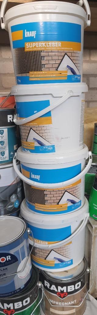 4 emmers knauff super lijm / tegellijm, Doe-het-zelf en Verbouw, Tegels, Nieuw, Overige typen, Overige materialen, Minder dan 20 cm
