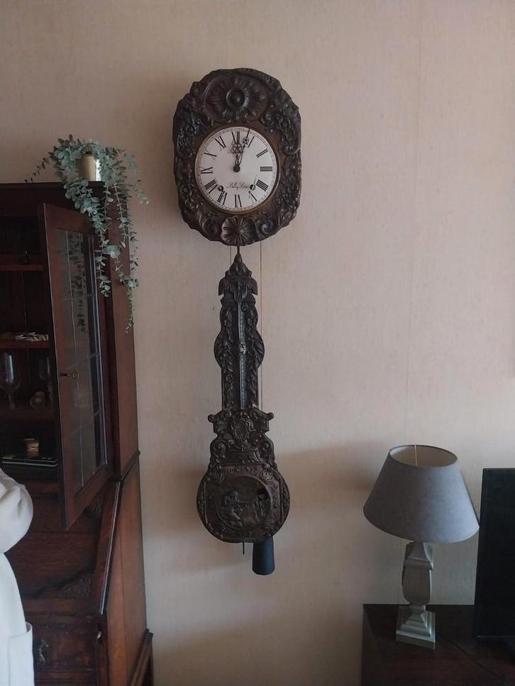 Oude Bully Loire Comtoise Klok, Antiek en Kunst, Antiek | Klokken, Ophalen