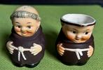 Vintage Monnik Goebel Friar Tuck melkkannetje en zout vaatje, Antiek en Kunst, Antiek | Keramiek en Aardewerk, Ophalen of Verzenden