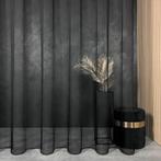Vitrages - Glasgordijnen kleur zwart, Huis en Inrichting, Stoffering | Gordijnen en Lamellen, Nieuw, 200 cm of meer, Ophalen of Verzenden