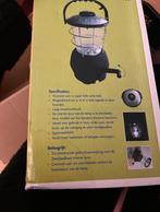 Oplaadbare lamp, Caravans en Kamperen, Zaklampen, Ophalen, Nieuw, Batterij