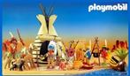 3733 Western Wigwam en indianen ֎ Playmobil, Ophalen of Verzenden, Gebruikt, Complete set