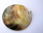 Prachtige Abalone Parelmoer hanger mother of pearl regenboog, Verzenden, Zo goed als nieuw, Steen of Mineraal, Met edelsteen