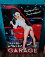 FIFTIES SIXTIES METALEN DECO BORD  GREASE MONKEY GARAGE, Verzamelen, Merken en Reclamevoorwerpen, Nieuw, Reclamebord, Ophalen