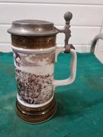 bierpul biessenstadt aardewerk tinnen deksel, Ophalen of Verzenden