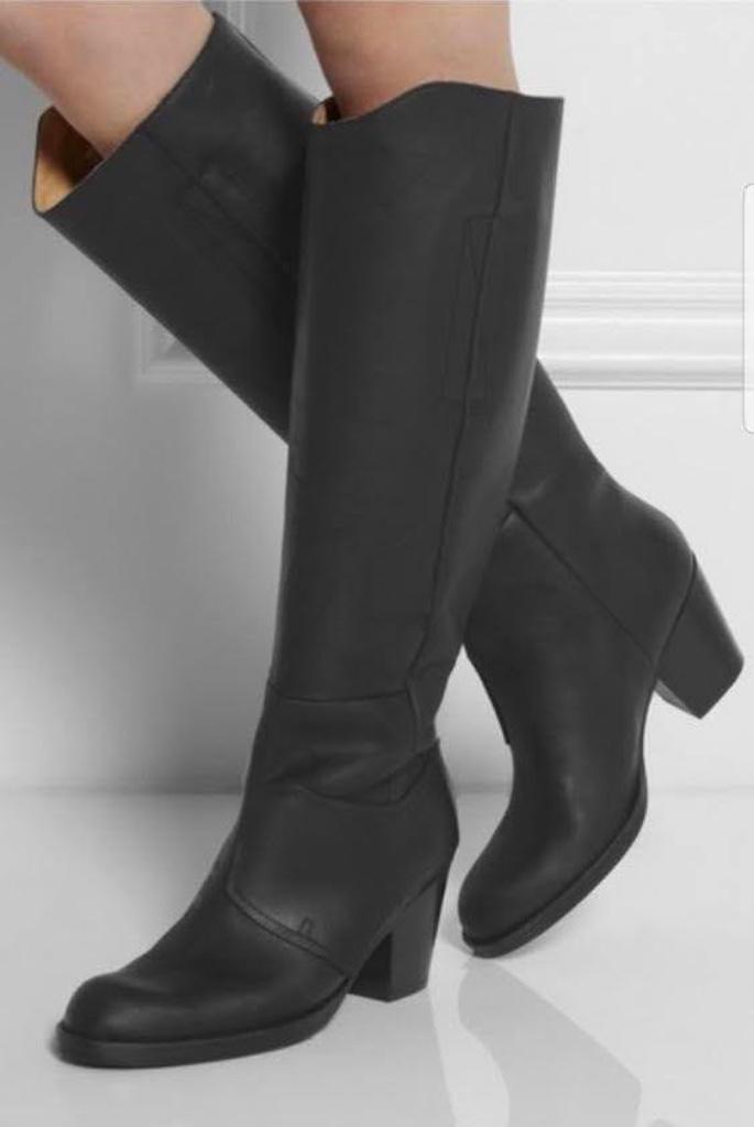Acne Studios Pistol high boots 36= 37, Kleding | Dames, Schoenen, Zo goed als nieuw, Hoge laarzen, Zwart, Ophalen