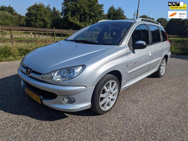 Peugeot 206 SW 1.6-16V Quiksilver Airco Benzine Radio/CD, Auto's, Peugeot, Te koop, ABS, Airbags, Airconditioning, Boordcomputer
