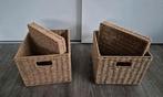 2 manden met deksel zeegras, Ophalen, Mand, Vierkant, Zo goed als nieuw