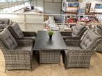 Diningset Tuinset Wicker Diningstoel Diningtafel Tuintafel, Ophalen, 4 zitplaatsen, Nieuw, Wicker